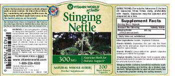 Vitamin World Stinging Nettle - natural whole herb herbal supplement