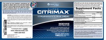 Vitamin World Super Citrimax - supplement
