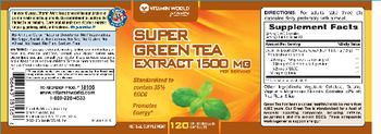 Vitamin World Super Green Tea Extract 1500 mg - herbal supplement
