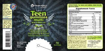 Vitamin World Teen Gummies Multi With Vitamin D3 - supplement