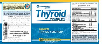 Vitamin World Thyroid Complex - supplement