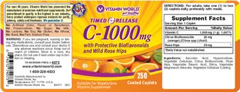 Vitamin World Timed Release C-1000 mg - vegetarian vitamin supplement