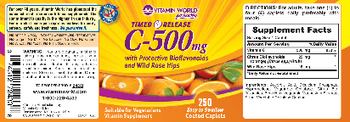 Vitamin World Timed Release C-500 mg - vitamin supplement