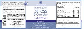 Vitamin World Timed Release Stress B-Complex With C 500 mg - vitamin supplement