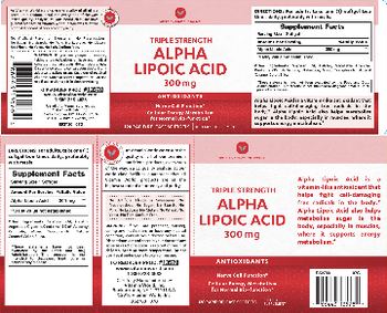 Vitamin World Triple Strength Alpha Lipoic Acid 300 mg - supplement