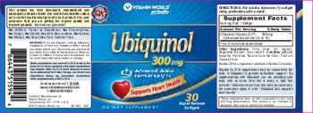 Vitamin World Ubiquinol 300 mg - supplement