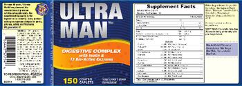 Vitamin World Ultra Man Digestive Complex - vegetarian supplement