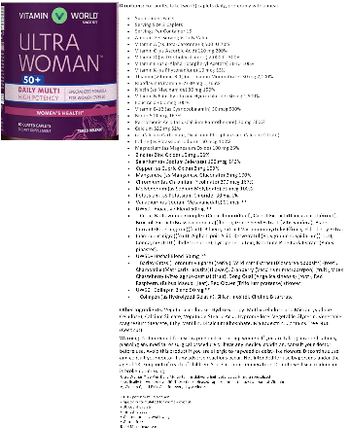 Vitamin World Ultra Woman 50+ - supplement