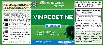 Vitamin World Vinpocetine 10 mg - supplement