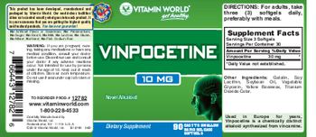 Vitamin World Vinpocetine 10 mg - supplement