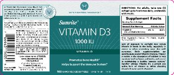 Vitamin World Vitamin D3 1000 IU - vitamin supplement