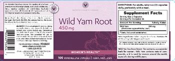 Vitamin World Wild Yam Root 450 mg - herbal supplement