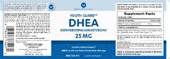 Vitamin World Youth Guard DHEA Dehydroepiandrosterone 25 mg - supplement