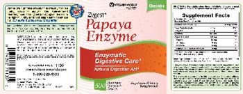Vitamin World Zygest Papaya Enzyme - vegetarian supplement