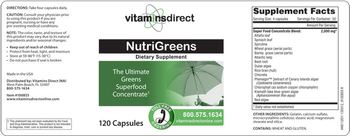 VitaminsDirect NutriGreens - supplement