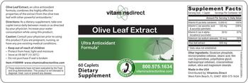VitaminsDirect Olive Leaf Extract - supplement