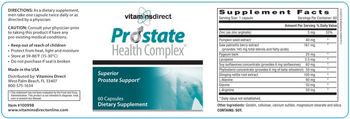 VitaminsDirect Prostate Health Complex - supplement