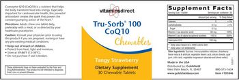 VitaminsDirect Tru-Sorb 100 CoQ10 Chewables Tangy Strawberry - supplement