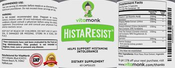 VitaMonk HistaResist - supplement
