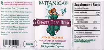 Vitanica Chaste Tree Berry - supplement