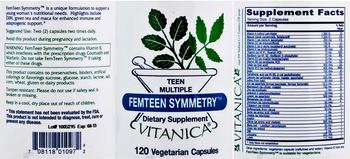Vitanica Femteen Symmetry - supplement