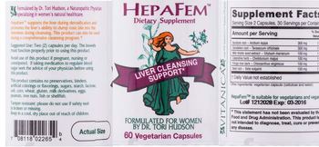 Vitanica HepaFem - supplement