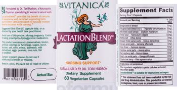 Vitanica LactationBlend - supplement