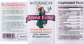 Vitanica Lysine Extra - supplement
