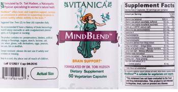 Vitanica MindBlend - supplement