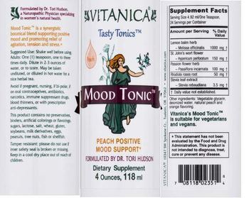 Vitanica Tasty Tonics Mood Tonic Peach - supplement