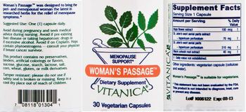 Vitanica Women's Passage - supplement