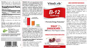VitaSorb B-12 10,000 mcg Delicious Cherry Flavor - supplement