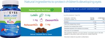 Viteyes Blue Light Defender Kids Natural Chocolate Berry Flavor - supplement