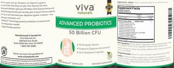 Viva Naturals Advanced Probiotics 50 Billion CFU - supplement
