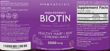 Viva Naturals Biotin 2500 mcg - supplement
