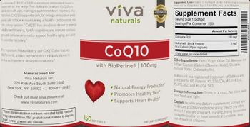 Viva Naturals CoQ10 100 mg - supplement