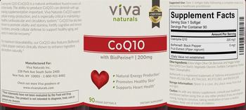 Viva Naturals CoQ10 200 mg - supplement
