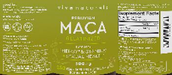 Viva Naturals Peruvian Maca 500 mg - supplement