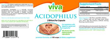 Viva Vitamins Acidophilus - supplement