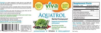 Viva Vitamins Aquatrol - supplement
