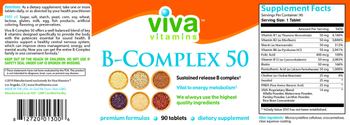Viva Vitamins B-Complex 50 - supplement