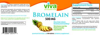 Viva Vitamins Bromelain 500 mg - supplement