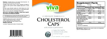 Viva Vitamins Cholesterol Caps - supplement