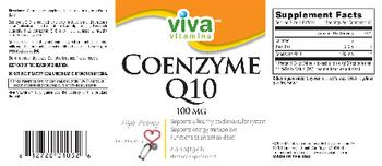 Viva Vitamins Coenzyme Q10 100 mg - supplement