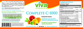 Viva Vitamins Complete C-1000 - supplement