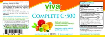 Viva Vitamins Complete C-500 - supplement
