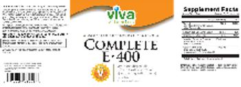 Viva Vitamins Complete E-400 - supplement