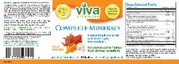 Viva Vitamins Complete Minerals Extra Strength - supplement