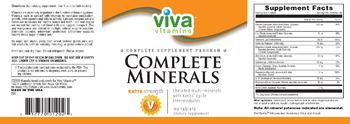 Viva Vitamins Complete Minerals Extra Strength - supplement