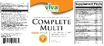 Viva Vitamins Complete Multi Regular Strength - supplement